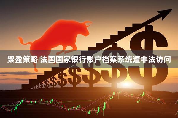 聚盈策略 法国国家银行账户档案系统遭非法访问