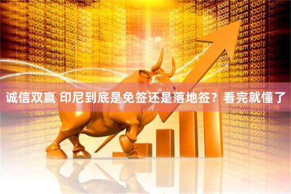 诚信双赢 印尼到底是免签还是落地签？看完就懂了