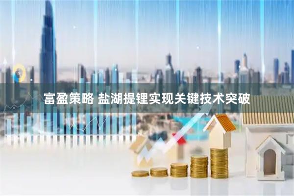 富盈策略 盐湖提锂实现关键技术突破