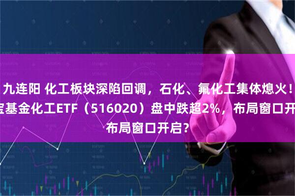 九连阳 化工板块深陷回调，石化、氟化工集体熄火！华宝基金化工ETF（516020）盘中跌超2%，布局窗口开启？