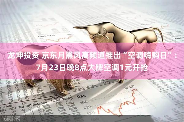 龙坤投资 京东月黑风高频道推出“空调嗨购日”：7月23日晚8点大牌空调1元开抢