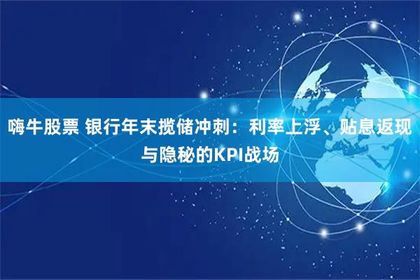 嗨牛股票 银行年末揽储冲刺：利率上浮、贴息返现与隐秘的KPI战场