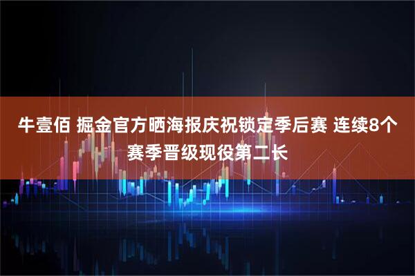 牛壹佰 掘金官方晒海报庆祝锁定季后赛 连续8个赛季晋级现役第二长