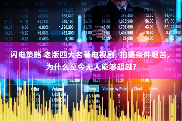 闪电策略 老版四大名著电视剧, 拍摄条件艰苦, 为什么至今无人能够超越?